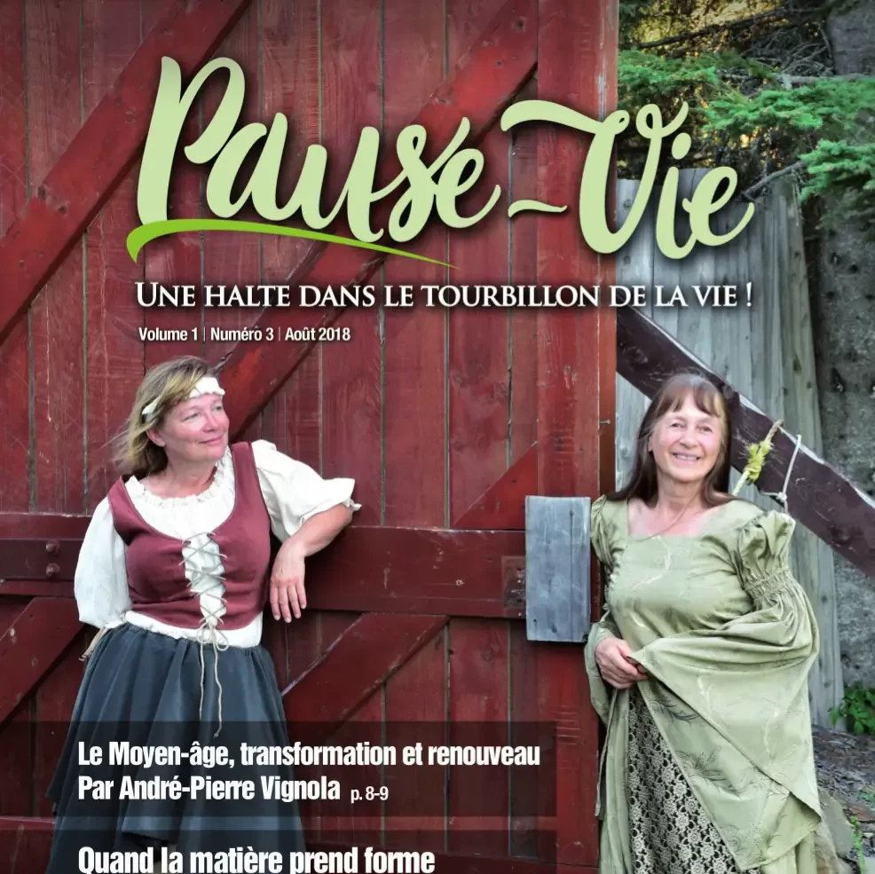 Couverture du magazine Pause-Vie (août 2018).