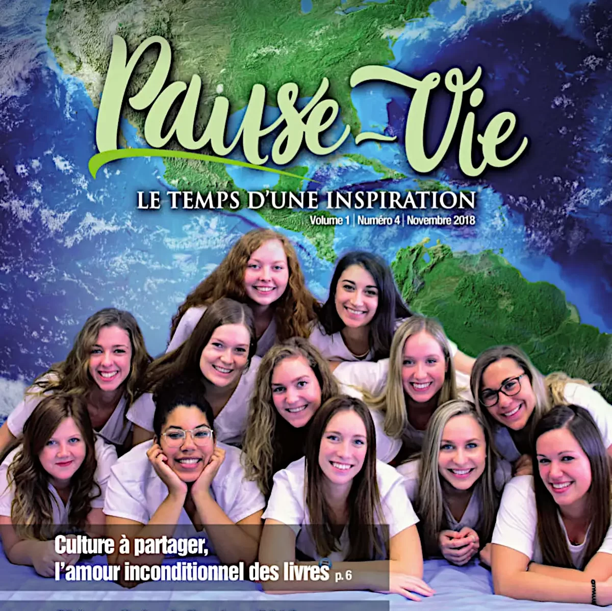  Couverture du magazine Pause-Vie (novembre 2018).